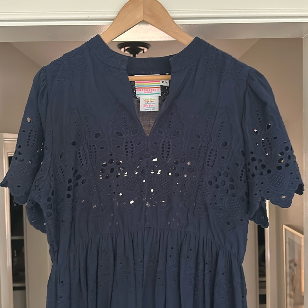 Gretchen Scott Embroidered Maxi Dress, Size M